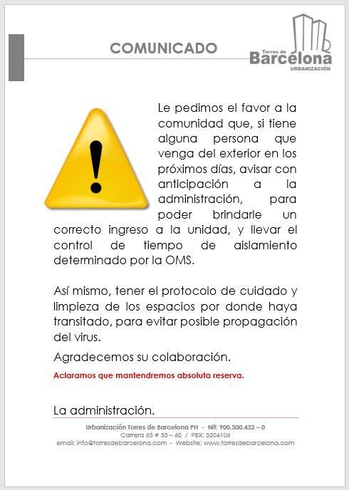 001 aviso visitantes del extranjero